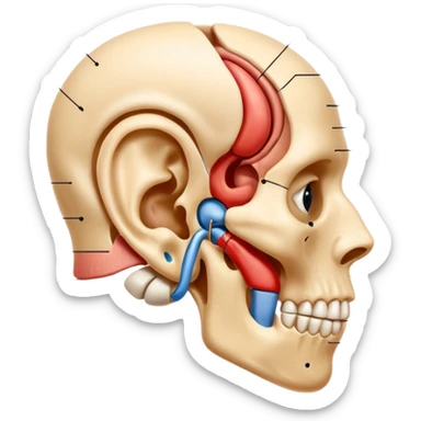 ear anatomy sticker