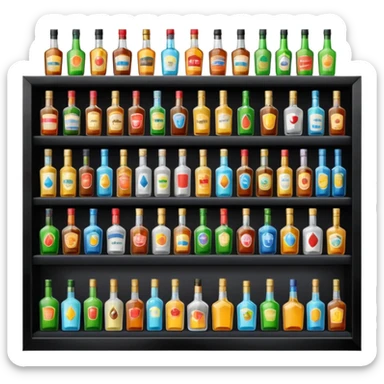Alcohol store sticker