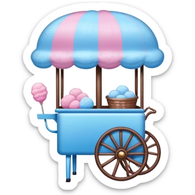 Cotton Candy cart
 sticker