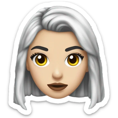 Charli xcx in her brat era sticker