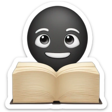 Book with face sticker