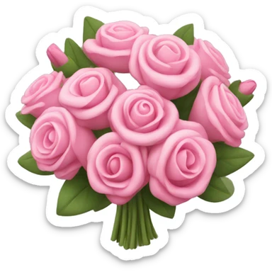 pink bouquet sticker