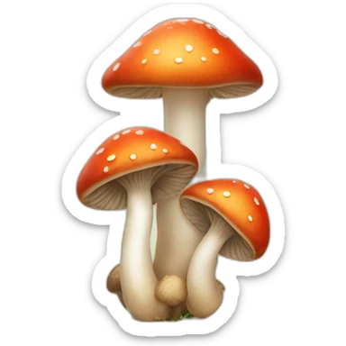 mushrooms sticker