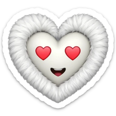 Adidas fur heart sticker