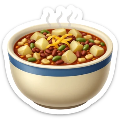  chili, beans and potatoes.  sticker