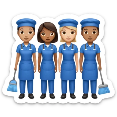 hotel cleaners sticker