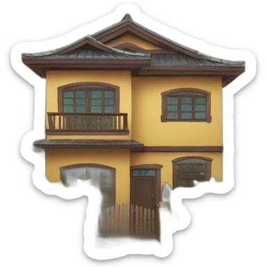 house and street Philippines sticker