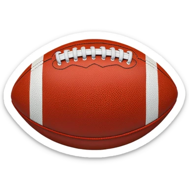 american football ball blue (#00A3E0) and red (#F9423A) sticker