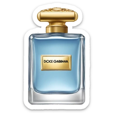 DOLCE AND GABBANA RECTANGULAR PARFUME LIGHT BLUE sticker
