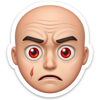 annoyed furious person sticker