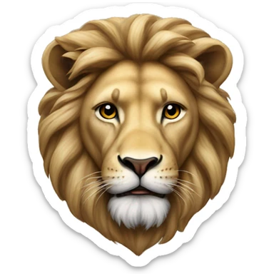 Israeli flag on a lion sticker