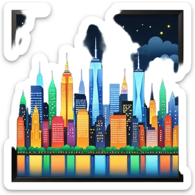 Skyline de Nueva York sticker