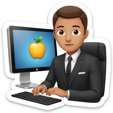 haz a un trader en su computadora} sticker