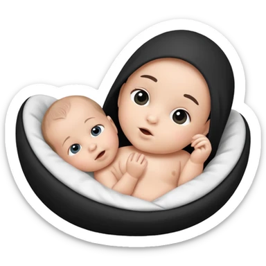 Newborn B&W Photoshoot sticker