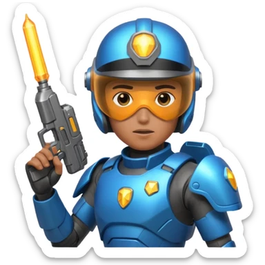 futuristic cop sticker