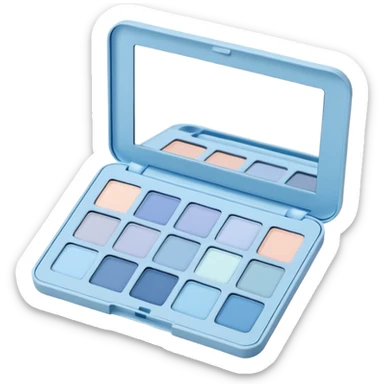 pastel blue eyeshadow palette  sticker
