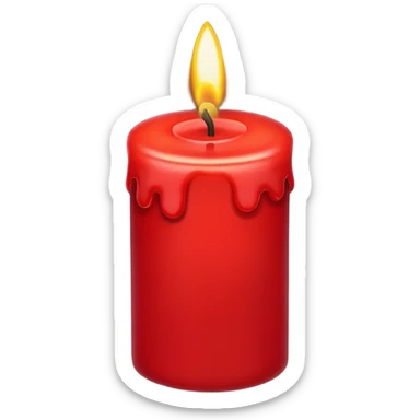 Christmas candle sticker