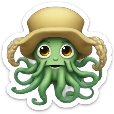 Davy Jones with tentacles sticker