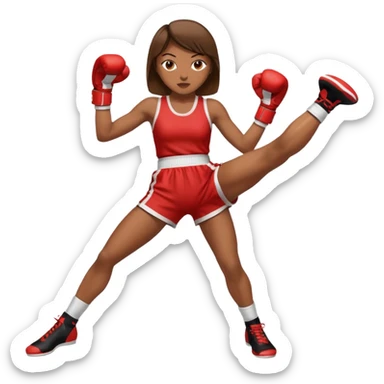 womanthai boxing wear boxing suit hit click high legs sticker