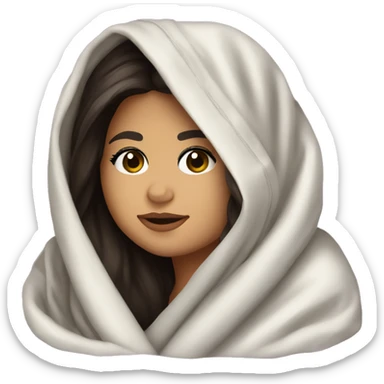 selena gomez wrapped in blanket  sticker