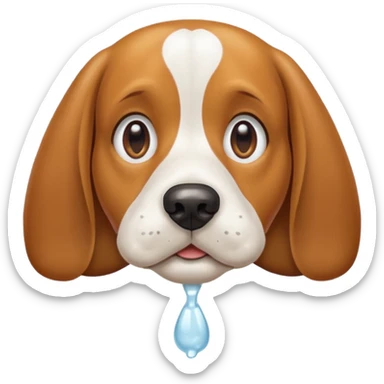 retarded beagle sticker