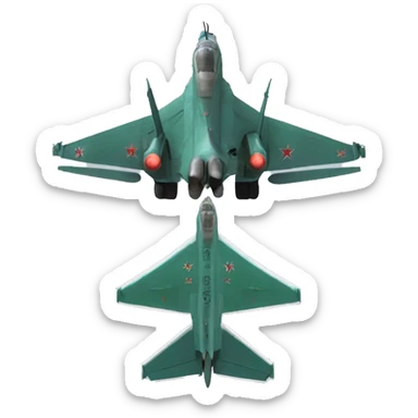 Mig 27 with 27 written on it sticker