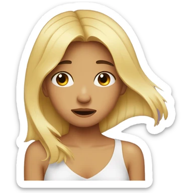 girl crying over boyfriend  sticker