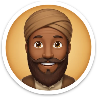 Guy with a really long beard sticker