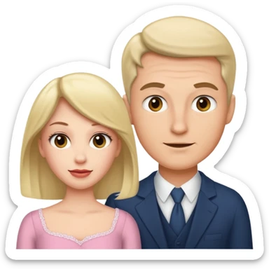 male getting sissified by his smug wife sticker