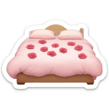 Rose pettles on bed sticker