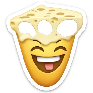 Happy gnocchis with cheese sticker