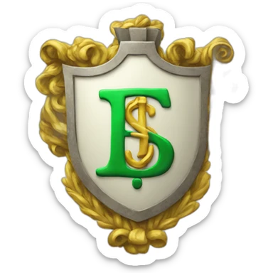 money-sign-coat-of-arms sticker