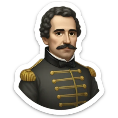 poeta garcia gutierrez siglo XIX españa sticker