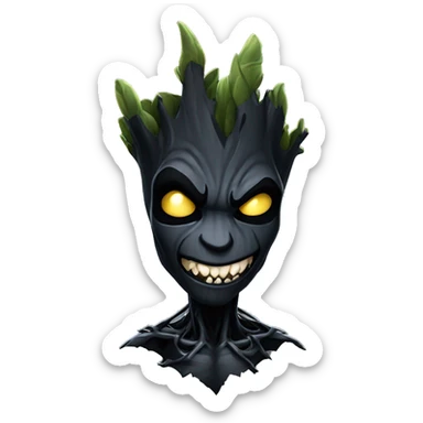 Venom groot dark sticker