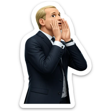 formal portrait of a boy sticker