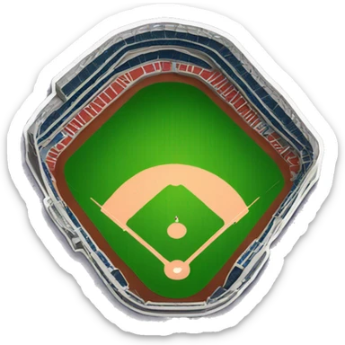 Baseball stadium sticker