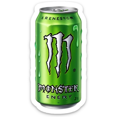 A monster energy drink sticker