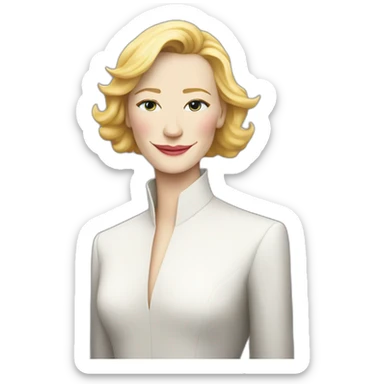 Cate blanchett with lgbt flag sticker