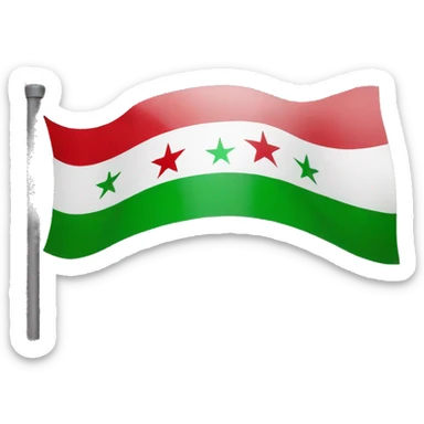 Free syria flag sticker