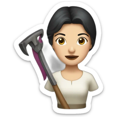 Isabel Díaz Ayuso scythe sticker