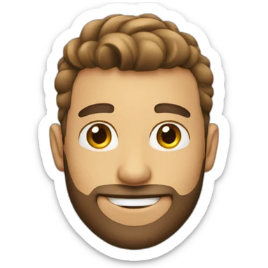 Guy with barber sticker