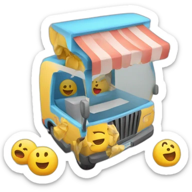 Marketing 3d bussines  sticker