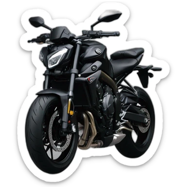 Yamaha MT-07 2019 black with akrapovic exhaust sticker