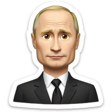 Vladimir Putin hits  sticker
