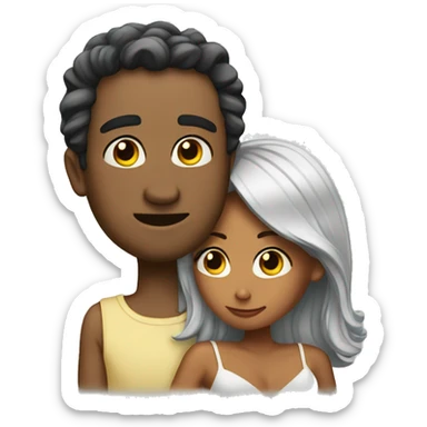 A couple who will never break up sticker