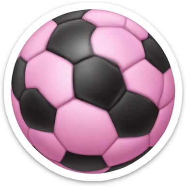 pink soccer ball sticker