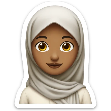 Muslim girl sticker