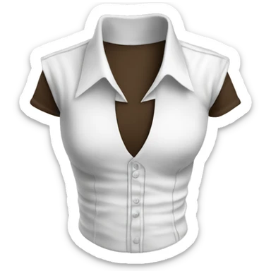 camisa de manga sisa corta con boleros sticker