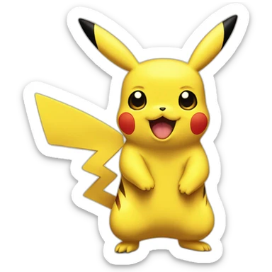 pikachu pidiendo porfabor sticker