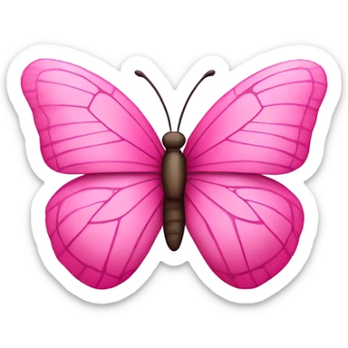 Pink butterfly with the letters GVO sticker